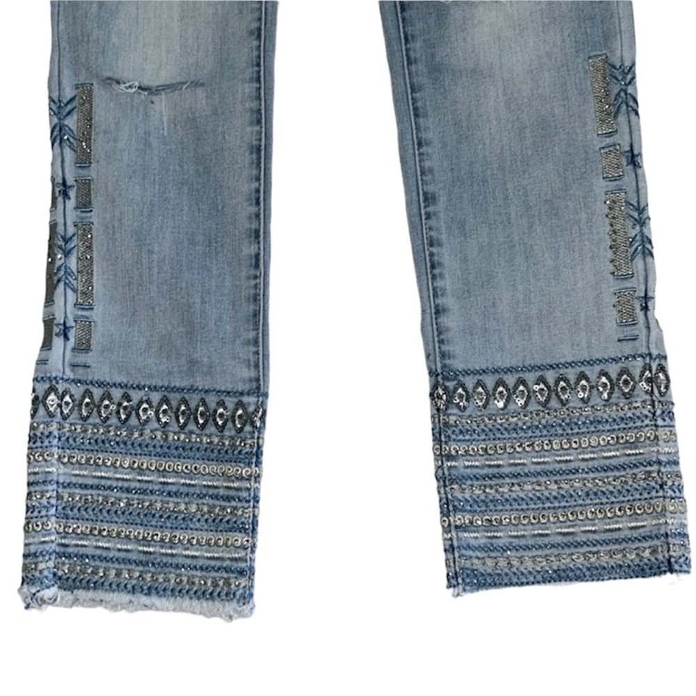 Moda Luxe Skinny Rhinestones Distressed - Picture 5 of 8
